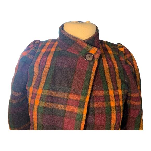 Luba Vintage Women’s Plaid Wool Jacket - Picture 2 of 6